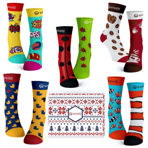 Wantee-Socken Best Of 5-Pack Geschenkbox Wantee-Socken Best Of 5-Pack Geschenkbox