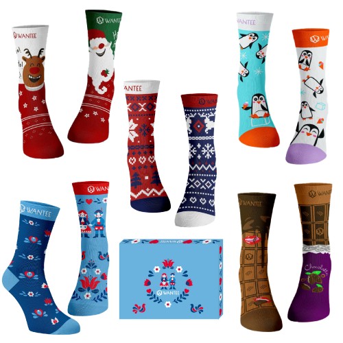 Weihnachtsgeschenk-Socken für Frau Wantee 5-Pack