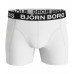 Herren Boxer Björn Borg Solid Cotton Stretch 2-pack- weiß und schwarz