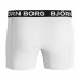 Herren Boxer Björn Borg Solid Cotton Stretch 2-pack- weiß und schwarz