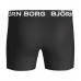 Herren Boxer Björn Borg Solid Cotton Stretch 2-pack- weiß und schwarz