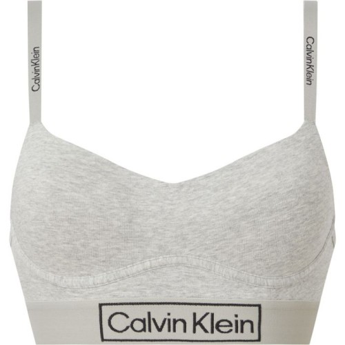 Damen BH Calvin Klein Reimagined Heritage-LGHT Lined Bralette Grau