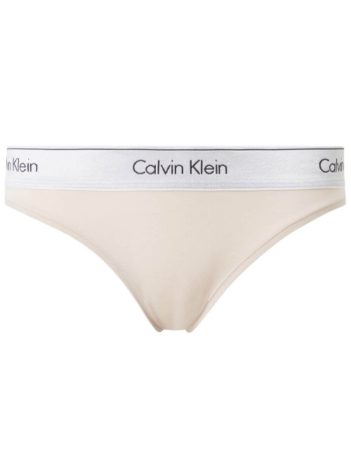Damen Höschen Calvin Klein MC Metallic-Bikini Beige