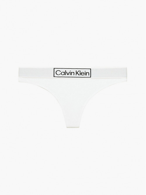 Damen Tangahöschen Calvin Klein Reimagined Heritage Thong  Weiß 