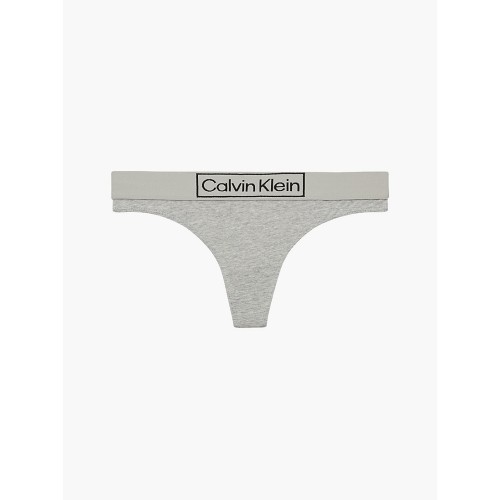 Damen Tangahöschen Calvin Klein Reimagined Heritage Thong Grau