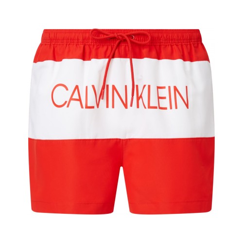 Herren Badeshorts Calvin Klein Drawstring Regular Fit Rot