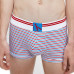 Calvin Klein Herren Boxershorts CK ONE Blue Logo Weiß mit Streifen