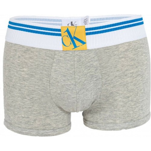 Calvin Klein Herren Boxershorts CK ONE Yellow Logo Grau