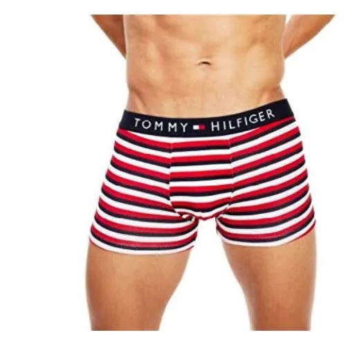 Herren Boxer Tommy Hilfiger All-Over Print Cotton Trunks Gestreift Herren Boxer Tommy Hilfiger All-Over Print Cotton Trunks Gestreift