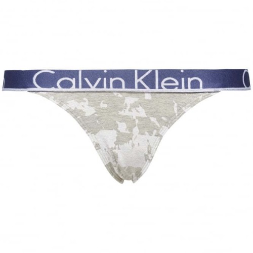 Damen Höschen Calvin Klein Marble Stripe Print Weiß-Grau