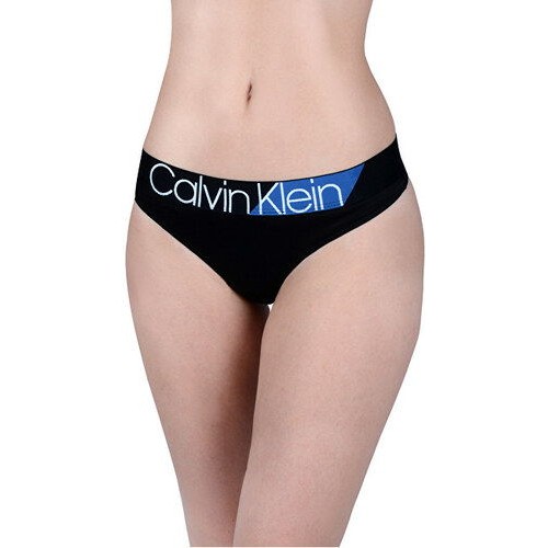 Damen Höschen Calvin Klein W/Commodore blue Bikini Schwarz/Blau