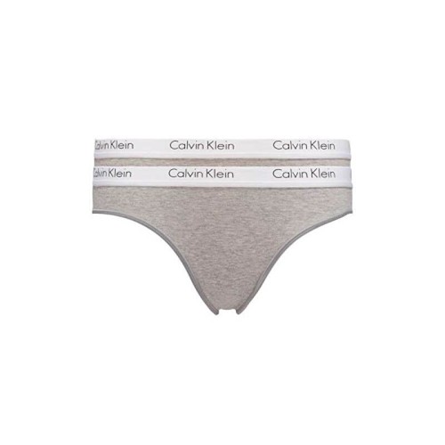 Damen Höschen Calvin Klein One Cotton Bikini Grau 2-pack