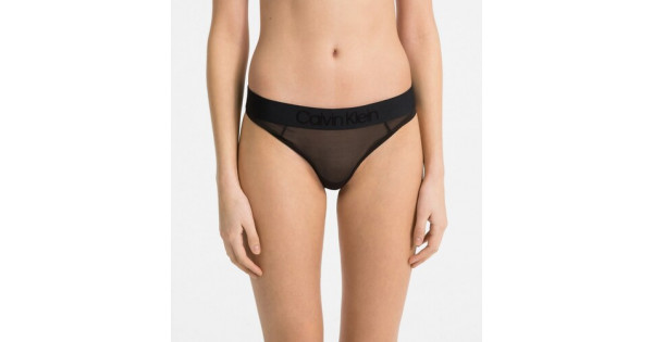 calvin klein tonal logo mesh bralette