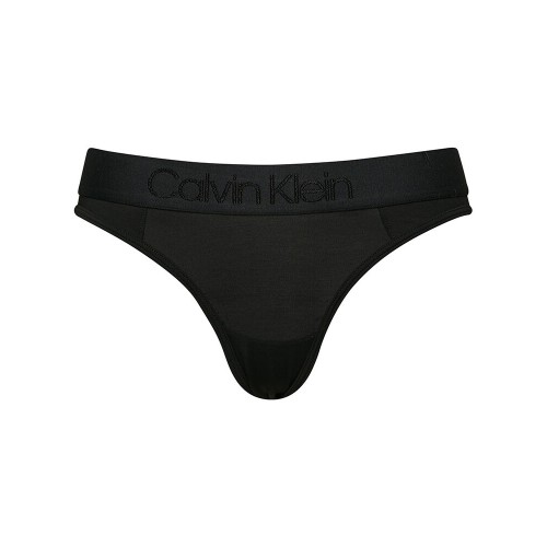 Damen Höschen Calvin Klein Tonal Logo Bikini Schwarz