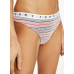 Damen Höschen Tommy Hilfiger Print Thong 3-pack Mehrfarbig - Rosarot, Schwarz, Weiß