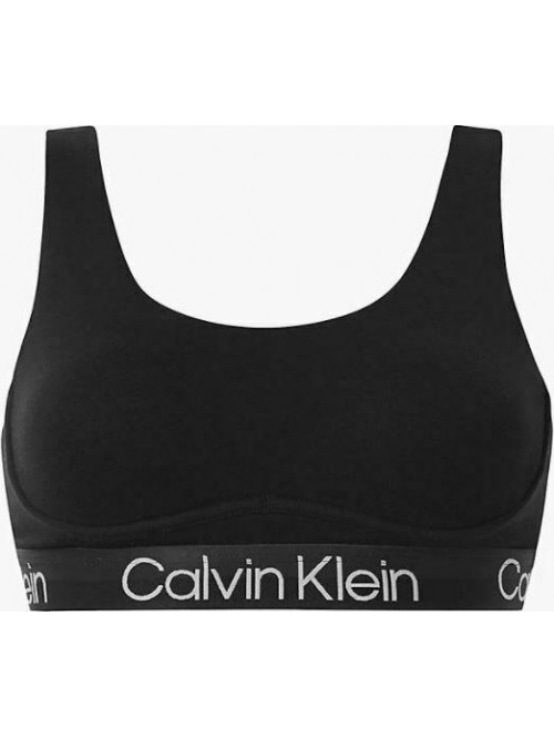 Damen BH Calvin Klein Structure Cotton - Unlined Bralette Schwarz