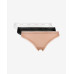 Damen Tangahöschen Calvin Klein mit Spitze Schwarz, Weiß, Beige 3-Pack