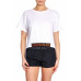 Damen T-Shirt Calvin Klein Cropped Tee weiß