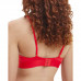 Damen BH Calvin Klein Monolight CTN Holiday-LGHT Lined Triangle Rot