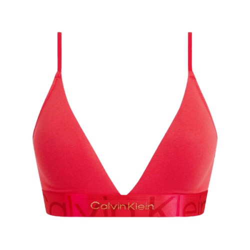 Damen BH Calvin Klein Monolight CTN Holiday-LGHT Lined Triangle Rot