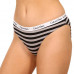 Damen Höschen Calvin Klein Carousel Bikini Dunkelrosa, Grau, Gestreift 3er-Pack