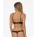 Damen Höschen Calvin Klein Black Linear Lace-Thong Schwarz