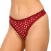 Damen Tangahöschen Calvin Klein Bottoms up Refresh Thong Braun, Orange, Weinrot mit Sternen 3-Pack
