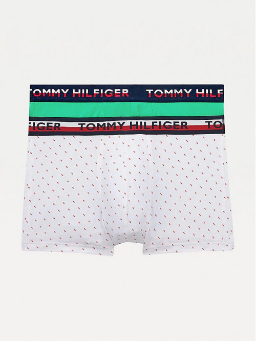 Herren Boxer Tommy Hilfiger Color Printed 2-Pack Weiß, Grün