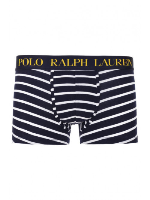 Herren Boxershorts Polo Ralph Lauren Classic Stripe Trunk Stretch Cotton Blau-Weiß, Streifen 