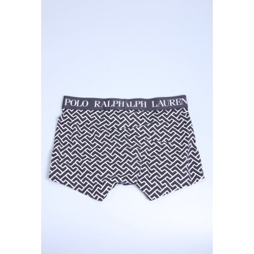Herren Boxer Polo Ralph Lauren Black Deco Link Geometric Print Schwarz