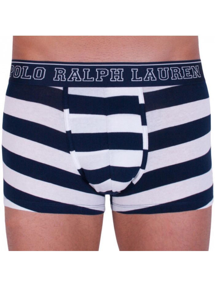 Herren Boxer Polo Ralph Lauren Cruise White / Cruise Navy Rugby Stripe Weiß-Blau