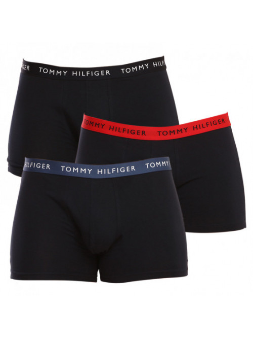 kunst Derfor Site line Herren Boxershorts Tommy Hilfiger Recycled Essentials Trunk 3-pack  Dunkelblau mit farbigen Gürteln