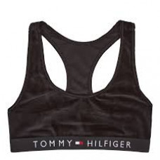 Damen Tommy Hilfiger Unlined Bralette Velour Schwa...