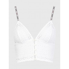 Damen BH Tommy Hilfiger Eyelet-Triangle Bra Ivory