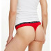 Damen Tangahöschen Tommy Hilfiger Recycled Essentials Thong Rot, Weiß, Schwarz 3-pack 