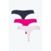 Damen Tommy Hilfiger Recycled Micro Lace Thong Hellrosa, Dunkelrosa, Schwarz 3er-Pack