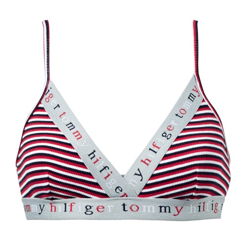 Damen-BH Tommy Hilfiger Triangle Bralette Stripe Multicolor Gestreift Damen-BH Tommy Hilfiger Triangle Bralette Stripe Multicolor Gestreift