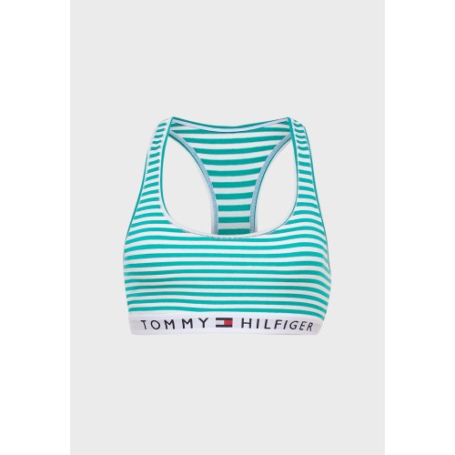 Damen-BH Tommy Hilfiger Logo Band Racerback Gestreift Damen-BH Tommy Hilfiger Logo Band Racerback Gestreift