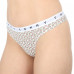 Damen Höschen Tommy Hilfiger Print Thong 3-pack Mehrfarbig - Rosarot, Weiß, Schwarz