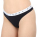 Damen Höschen Tommy Hilfiger Print Thong 3-pack Mehrfarbig - Rosarot, Weiß, Schwarz