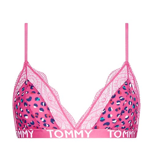 Damen-BH Tommy Hilfiger Print Stretch Lace Triangle Bra Pink