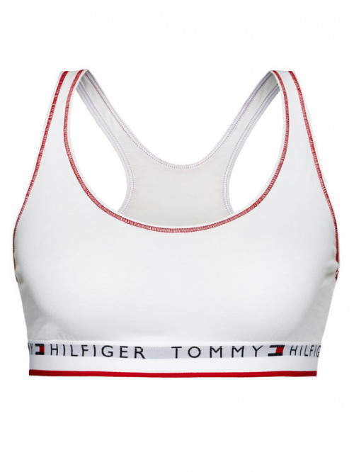 Damen BH Tommy Hilfiger Racerback Logo Bralette Weiß