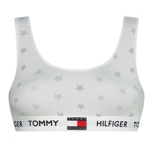 Damen BH Tommy Hilfiger Star Burnout Bralette Weiß