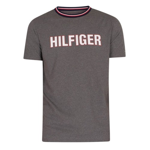 Herren T-Shirt Tommy Hilfiger CN SS Tee Graphic Lounge Grau Herren T-Shirt Tommy Hilfiger CN SS Tee Graphic Lounge Grau