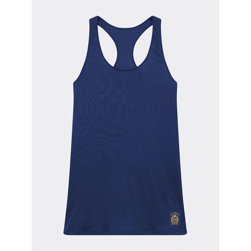 Damen Tanktop Tommy Hilfiger Cool Logo Racerback Vest Marineblau Damen Tanktop Tommy Hilfiger Cool Logo Racerback Vest Marineblau