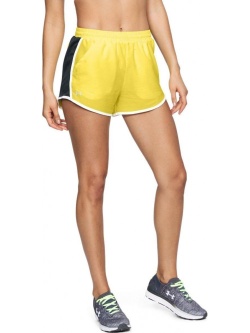 Damen Shorts Under Armour Fly By Gelb 