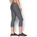 Damen kompression 3/4 Leggings Under Armour HG Capri grau