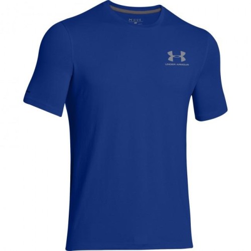Herren lockeres T-Shirt Under Armour Left Chest Logo Tee blau Herren lockeres T-Shirt Under Armour Left Chest Logo Tee blau