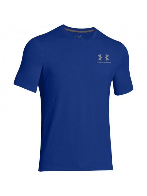 Herren lockeres T-Shirt Under Armour Left Chest Logo Tee blau