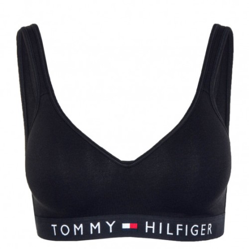 Damen Sport Büstenhalter Tommy Hilfiger Bralette Lift Schwarz